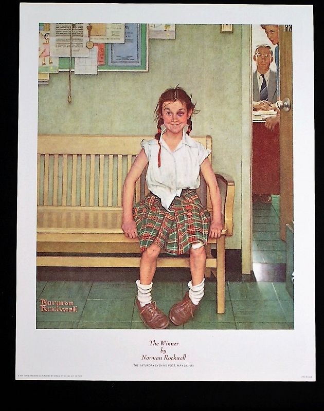 Norman Rockwell Lithograph Collection No.8, Set of 2 pcs