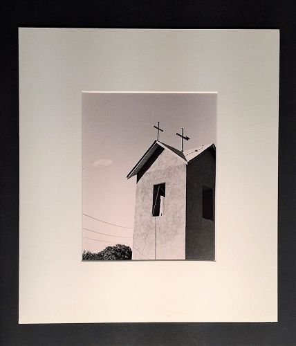 Fine Art Black and White Photograph Taos Church in New Mexico