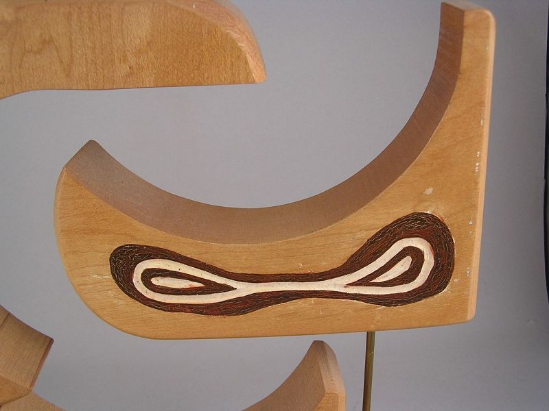 Unique Wood Sculpture, The Harmony, 1982 by E. Kawanabe