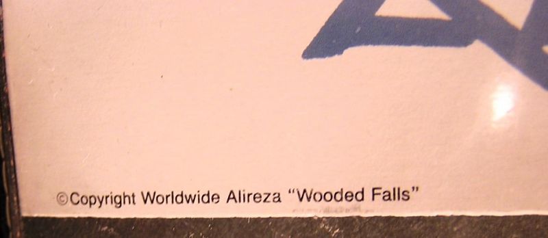 Rare Offset Lithograph by ALIREZA aka Ali GOLKAR The title WOODED FALL