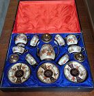 Finely made Kyo Satsuma Tea Set by Kusube Sennosuke L19C