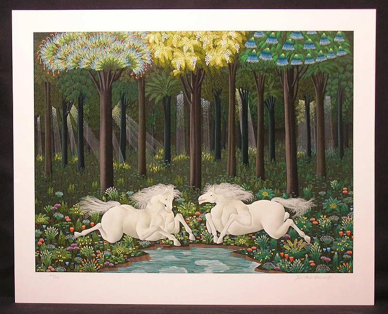 Original Serigraph by Jose Carlos Ramos,  "In Dreams", Ltd Ed