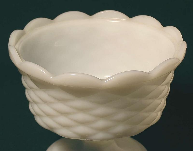 Vintage Milk Glass Compote, sale