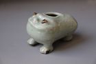 Qing Dynasty three legged toad porcelain  washer