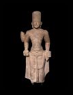 Rare Khmer Standing Vishnu Figure, Pre-Angkor, Funan Period 7 / 8th C