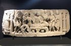 A Grey Shist Low relief, Offerings to the Buddha, Gandhara 2nd / 3rd C