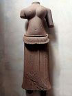 A Splendid Large Khmer Torso Of A Goddess, Angkor Wat 12th C