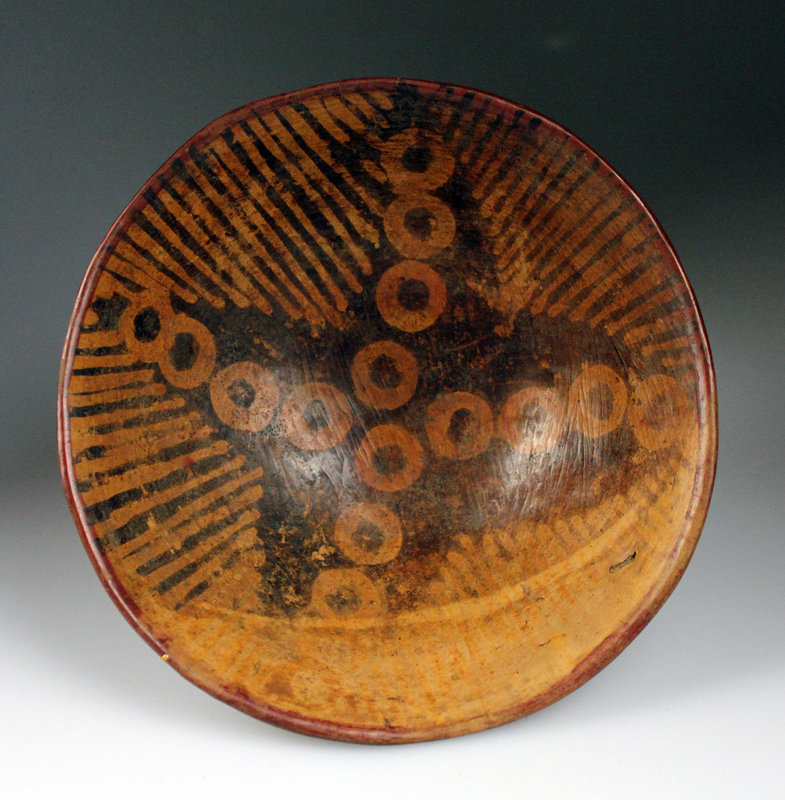 Large Pre-columbian Narino pottery pedestal bowl #3