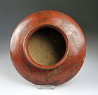 Very rare Pre-columbian Narino pottery discus vessel!