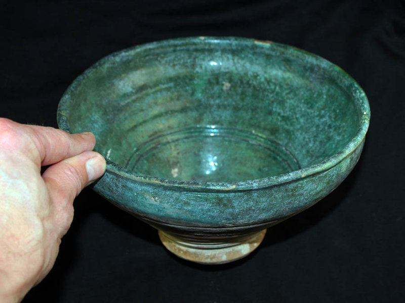 Large choice Islamic pottery bowl Bamiyan,  Samanid Empire