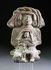 Rare and exceptional pre-columbian Zapotec pottery figure!