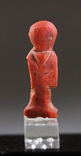 Egyptian red Jasper stone Isis Knot amulet late period - ex Haeberlin