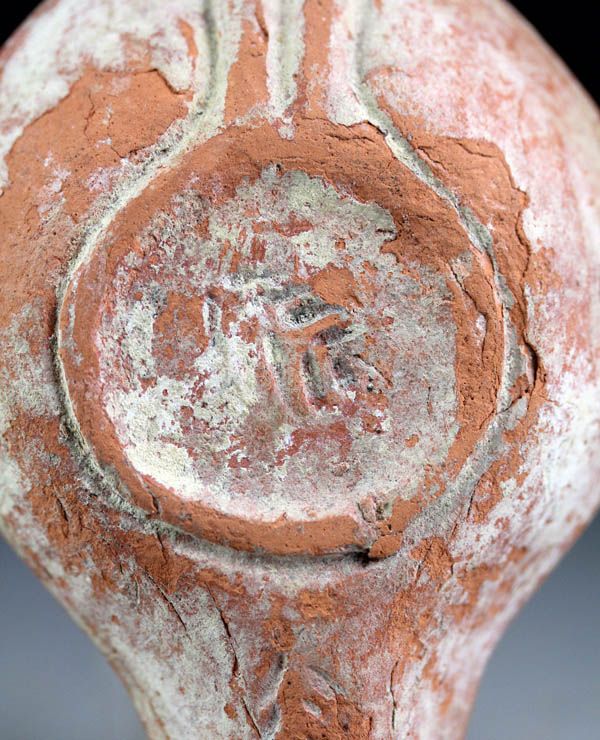 Choice Roman pottery Terracotta oil lamp, North African type!