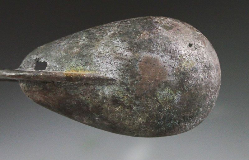 Rare large Roman silver spoon in excellent condition, 4th.-6th cent