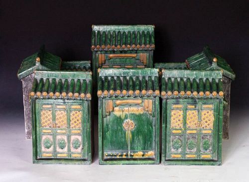 Pottery model Chinese Court house Ming Dynasty!, w. Termo-Lumin. test