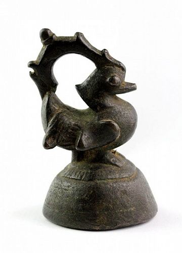 Rare 1/2 Viss  Burmese bronze Shan Duck Opium Weight, 820 grams