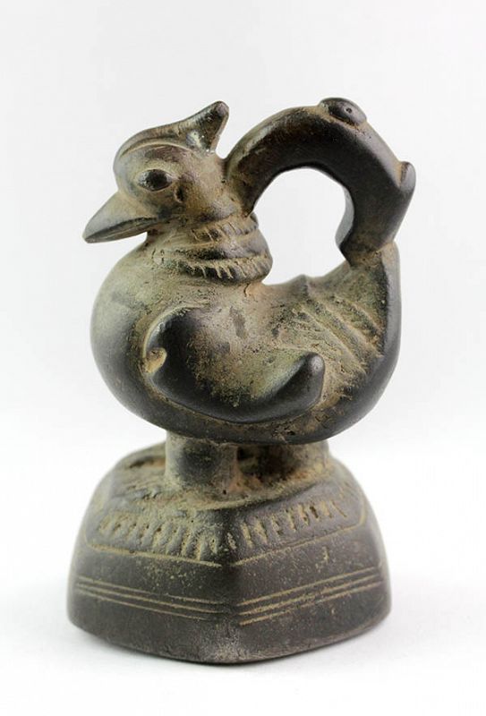 Rare Burmese Opium Weight of Shan Duck - 1 Viss, 1550 grams!