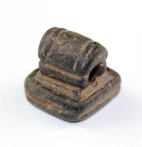 Superb serpentine stone Stamp Seal with handle, Western Asia!