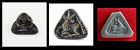 Rare Triangular serpentine stamp seal w handle, c. 1000-700 BC