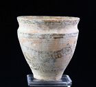 Decorated Indus Valley Pottery beaker, 3rd mill BC