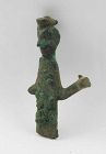 Rare cobber idol figure of a Deity, Bactrian 3rd. millenium BC