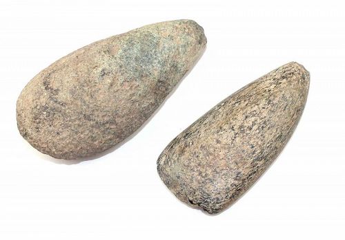 Pair of ancient Taino stone axes, pre-columbian periods!