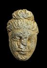 Nice Gandhara scist stone head of Buddha, ca. 1st.-3rd. century AD