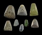 Collection of 8 Pre-dynastic stone axes, Egyptian, 4th. millenium BC