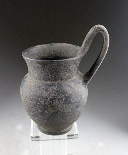 Fine Etruscan Kyathos of the late Bucchero ware. 600 - 550 B.C.