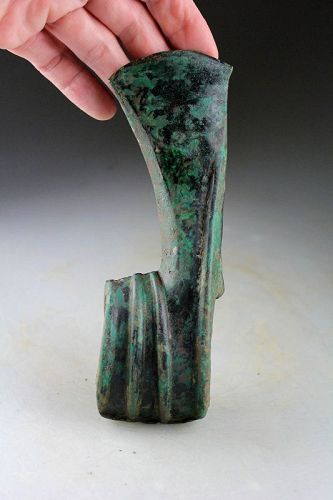 Presentation quality bronze battle axe, Eurasian Steppes, ca. 1000 BC