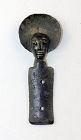 Rare silver finial figure of deity, Ancient Near East, 1st. mill. BC