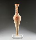 Greek Terracotta Spindle perfume flask Vessel, 3rd.-2nd. cent. BC