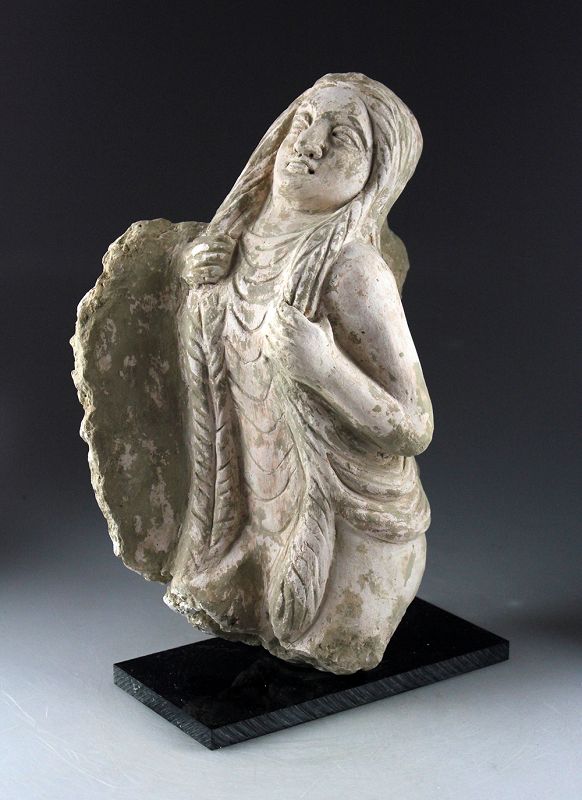 Large ancient Gandhara carved erotic sculpture, 1st.-4th. cent.
