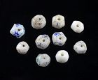 Coll. of 10 superb large faceted Quartz beads, Greek Bactria