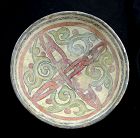 Interesting scarce Islamic pottery bowl, c. 10th. cent. AD