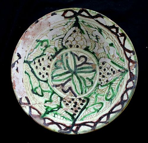 Islamic Sgraffito pottery bowl, Bamiyan 12th. century AD