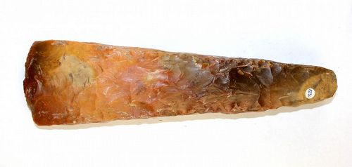 Stunning XL thick butted 'Kregme' silex Adze, Danish Neolithic