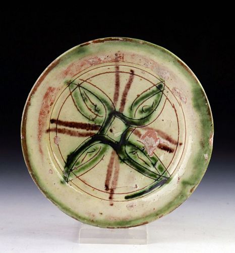 Islamic Sgraffito pottery dish, Bamiyan 12th. century AD