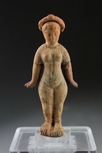 Punic or Greek terracotta figure of Astarte, ca. 5th. century BC