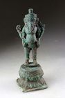 Lovely Khmer bronze figure of standing Ganesha, Bayon Style, 13th.c
