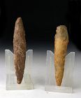 A nice pair of Danish Neolithic Daggers, 2200-2000 BC!