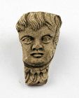 Roman pottery head of a young aristocrat, Time of Nero, 1st. cent. AD