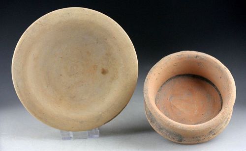 A nice lot of intact pottery Dish and bowl, Roman, 1st.-3rd. cent. AD