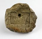Interesting ancient Hindu - Buddhist stone seal, Asia, pre 12th. cent.