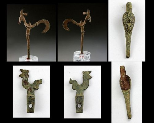 Three Roman and Islamic bronze items, ca. 200-1000 AD