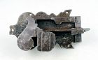 Fine South-German renaissance iron lock w key!, ca. 17th. century