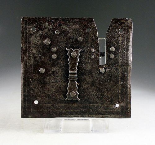 A lovely and rare Italian Iron lock for a hatch, c. 15th. century