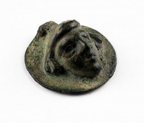 Fine Roman style bronze Phalera w deity, c. 1st.-2nd. cent. AD