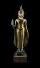 Important Gilt bronze Buddha, Southern Thai Sri Vijaya style
