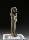 Attractive Egyptian Faiance Ushabti, Late Period 27th.-30th. dynasty